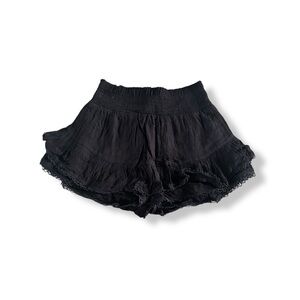 [Aeropostale] High Waist Black Ruffled Skort